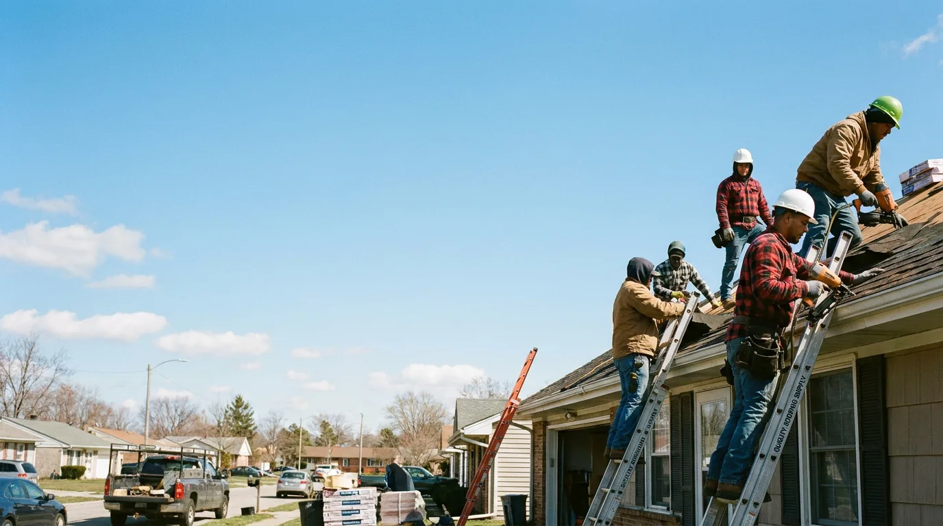 Roofing in Kasbeer, IL near me